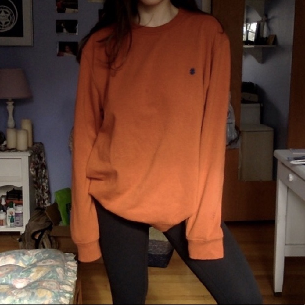Izod Burnt Orange Men’s Crewneck Sweatshirt